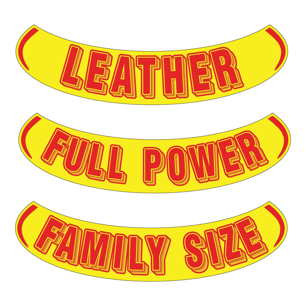 Eyebrow & Smile Slogans Leather