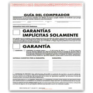 Buyers Guide AS-IS Spanish (EC-F883)