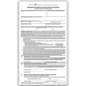 Contract Cancellation Option Agreement (Spanish)-(EC-F689)