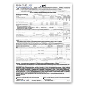 Credit Application (EC-F637)