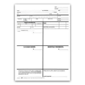 Worksheet 4 square Sales Person (EC-F81167)