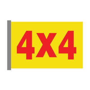 4 X 4 Window Flag (WF-006)