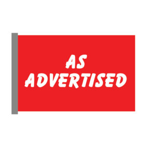 As Advertised Window Flag (WF-001)