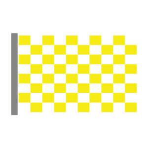 Checkered Yellow Window Flag (WF-016)