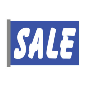 Sale Blue Background Window Flag (WF-011)